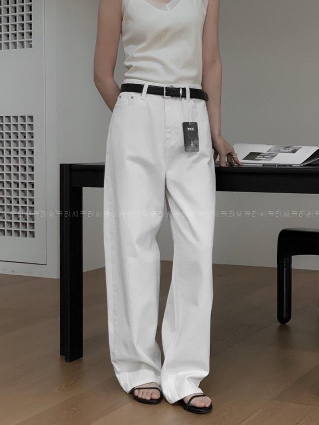 26ss ルブター クラシック ミューズ デニム コットン ワイド ストレート パンツ