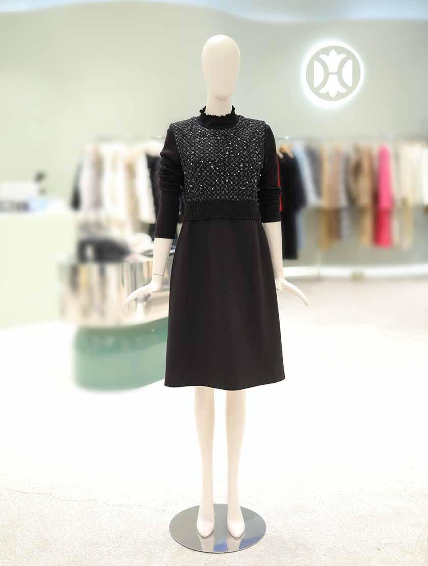 듀엘 ビーズポイント ワンピース L254MSE034