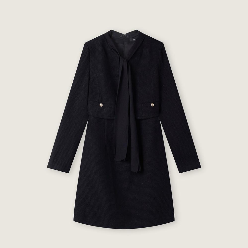 ROEM ジャケット風 ツイード ミニ ワンピース RMOWF4TS12