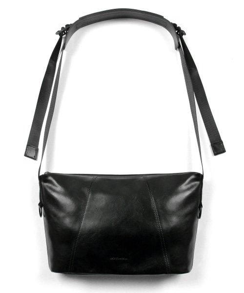 [도프제이슨] 카우하이드 스몰 크로스백 DJCOCMB006BLK