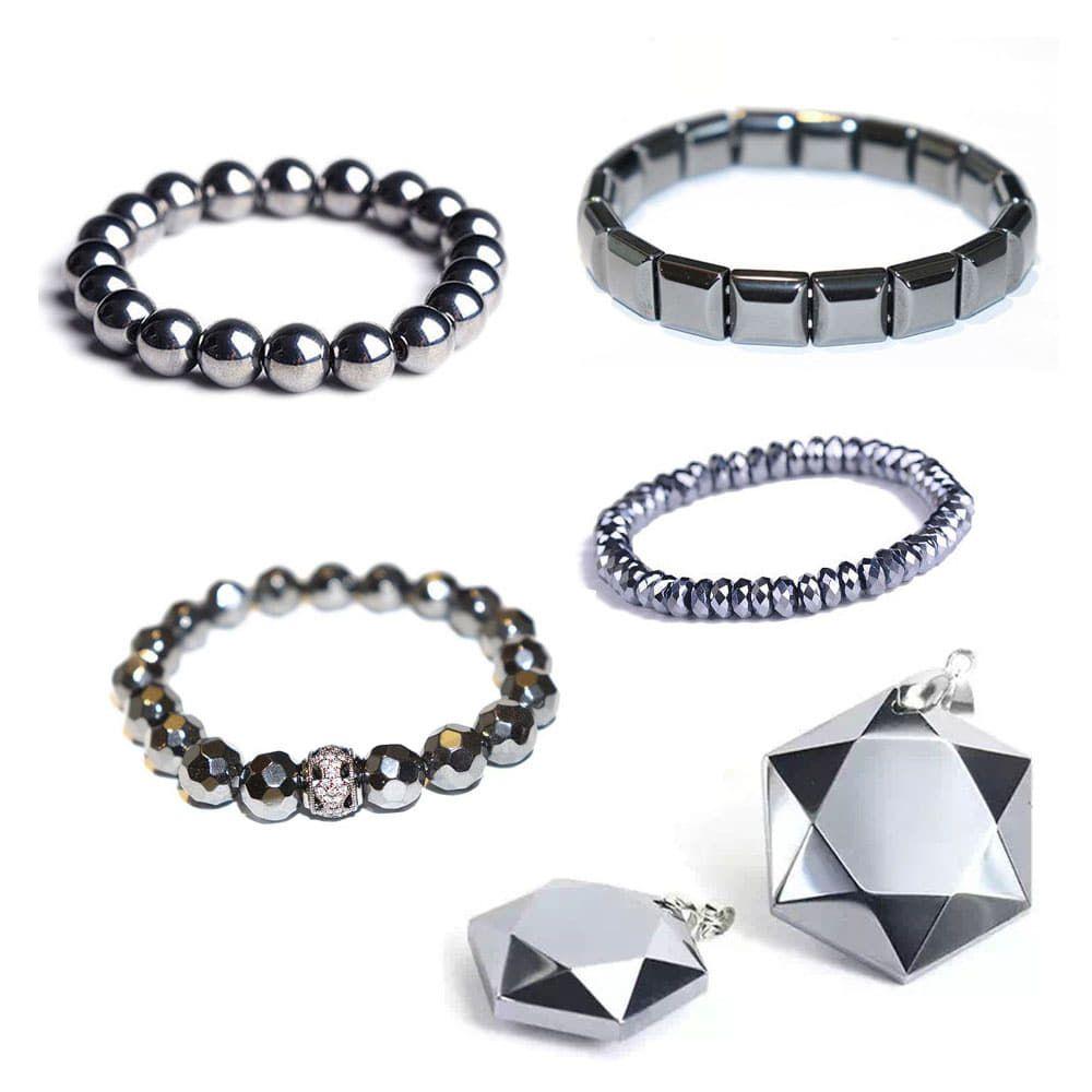 ユニセックスアクセサリー デイリールックブレスレット 4種 ビーズゴールドイエロー