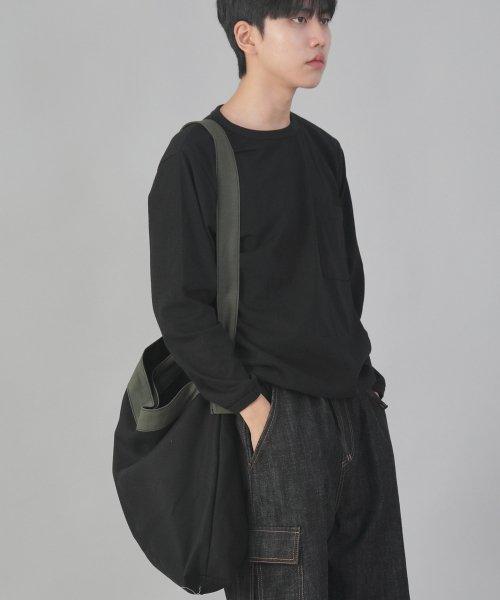 [세인트크루] 미니멀 빅사이즈 크로스백 MBC-121 카키블랙 MBC-121