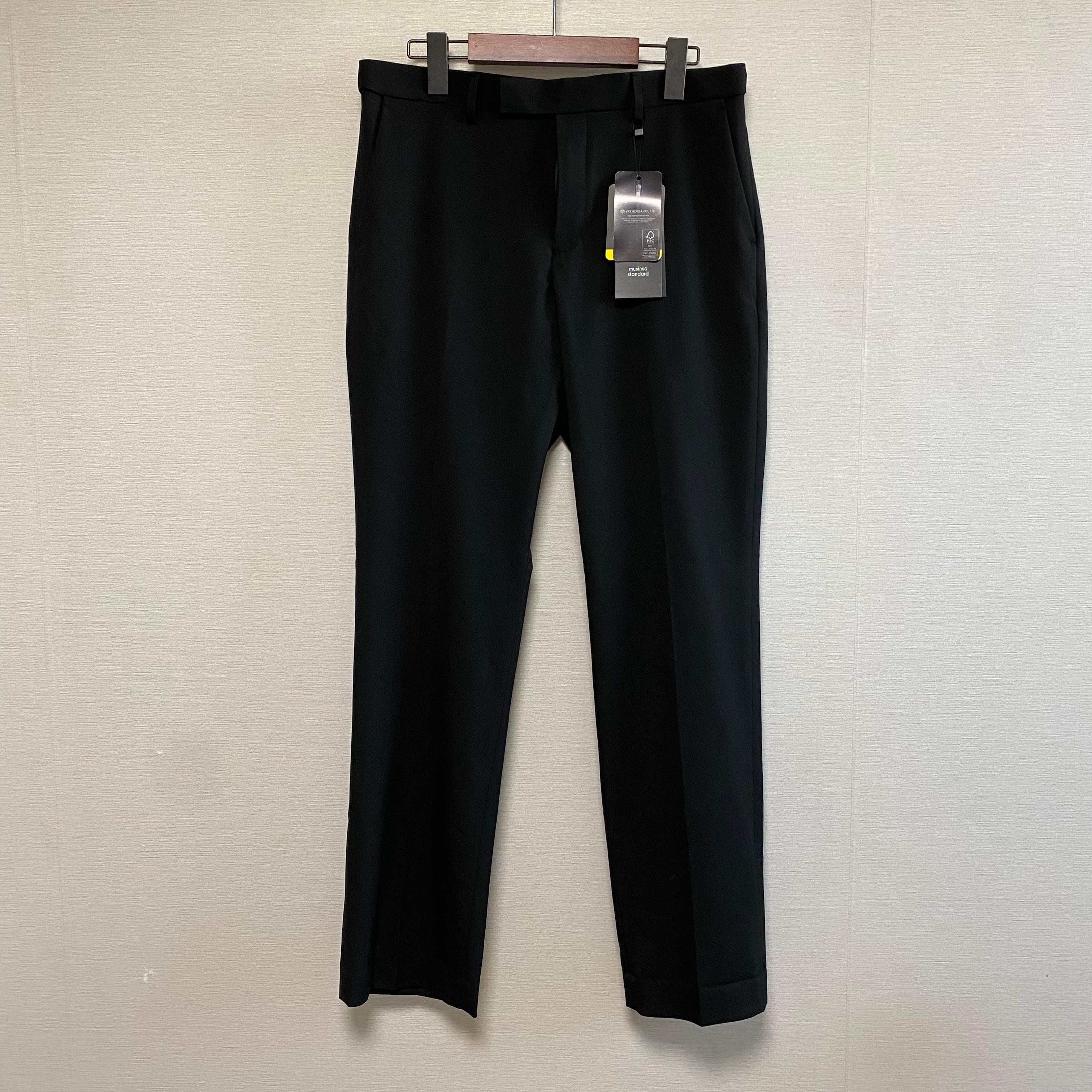 무신사스탠다드 Semi Wide Hidden Banding Slacks 32