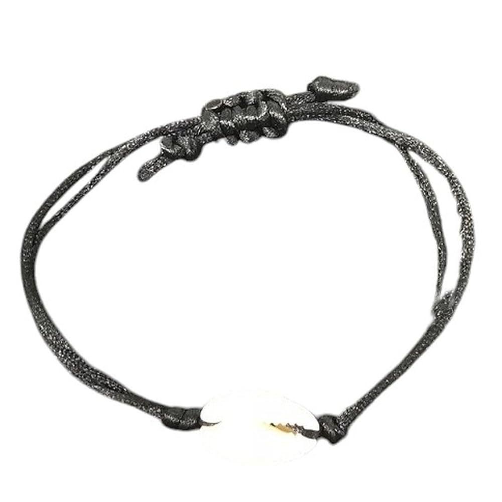 ROUIEINAPSP NEW 2026 ユニセックス ジュエリー 所見 ボヘミアン チャーム シェル ハンドメイド 編み込み ブレスレット レディース ビーズ 調節可能 ロープチェーン ギフト ファッション トレンディ アクセサリー レディース＆メンズ