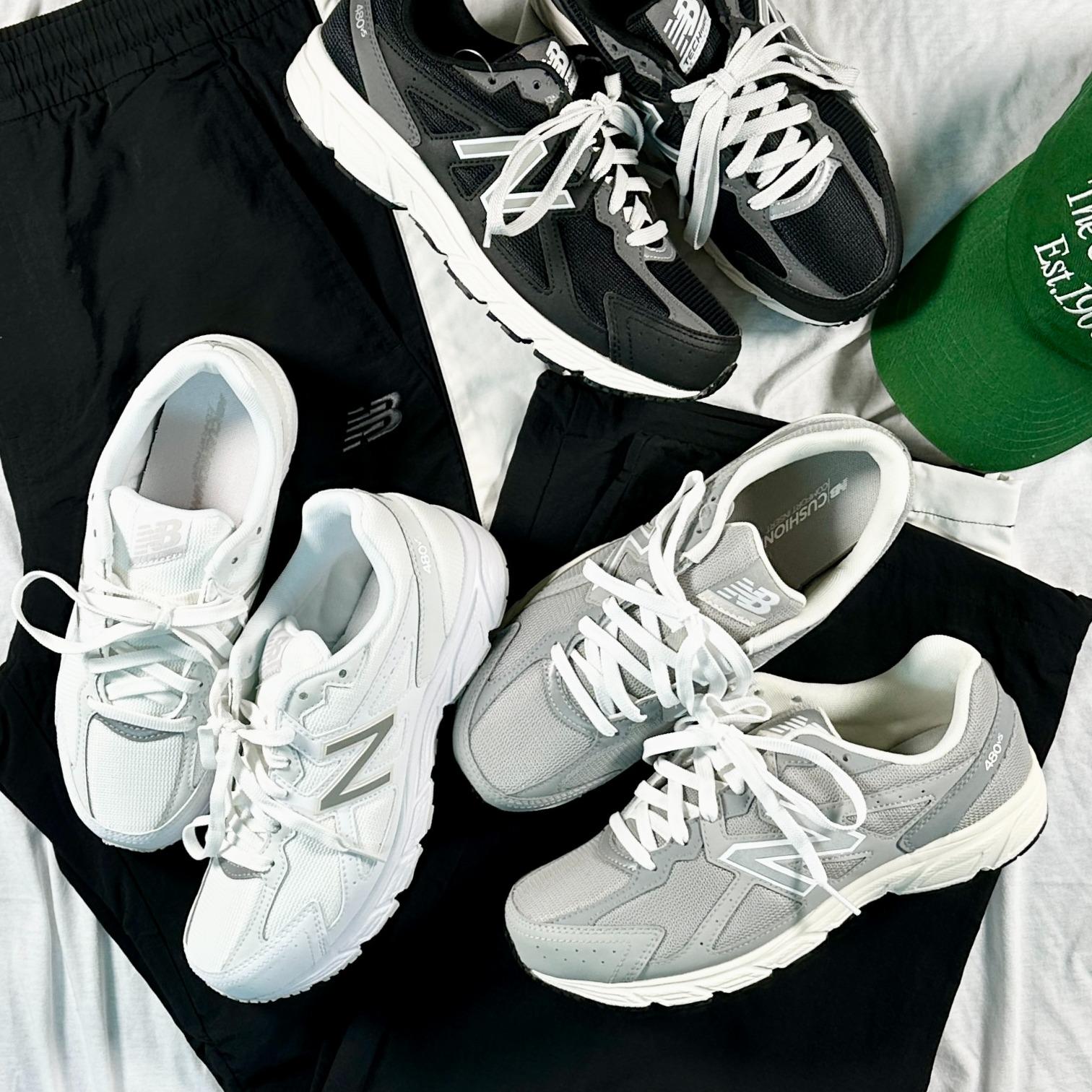New Balance 480 ランニングシューズ 4E スニーカー 幅広 スニーカー