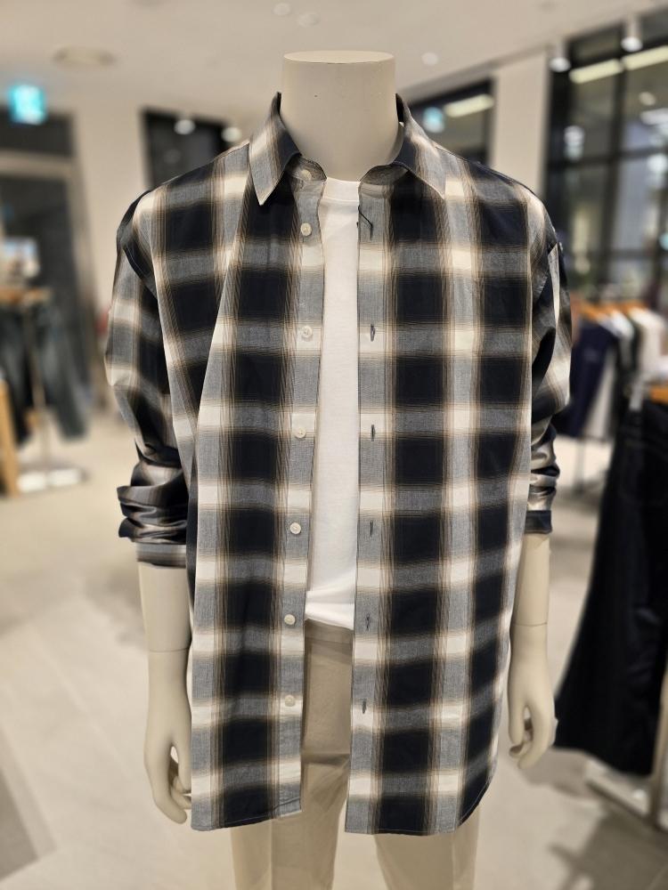 GIORDANO メンズ フランネル チェックシャツ 045911