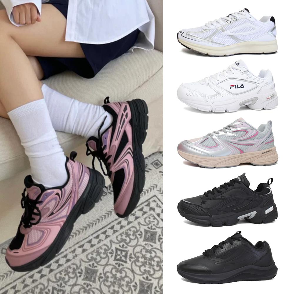 FILA INTERRUN 運動靴 メンズ レディース 学生 学校 ヘルスシューズ カップル 身長アップ