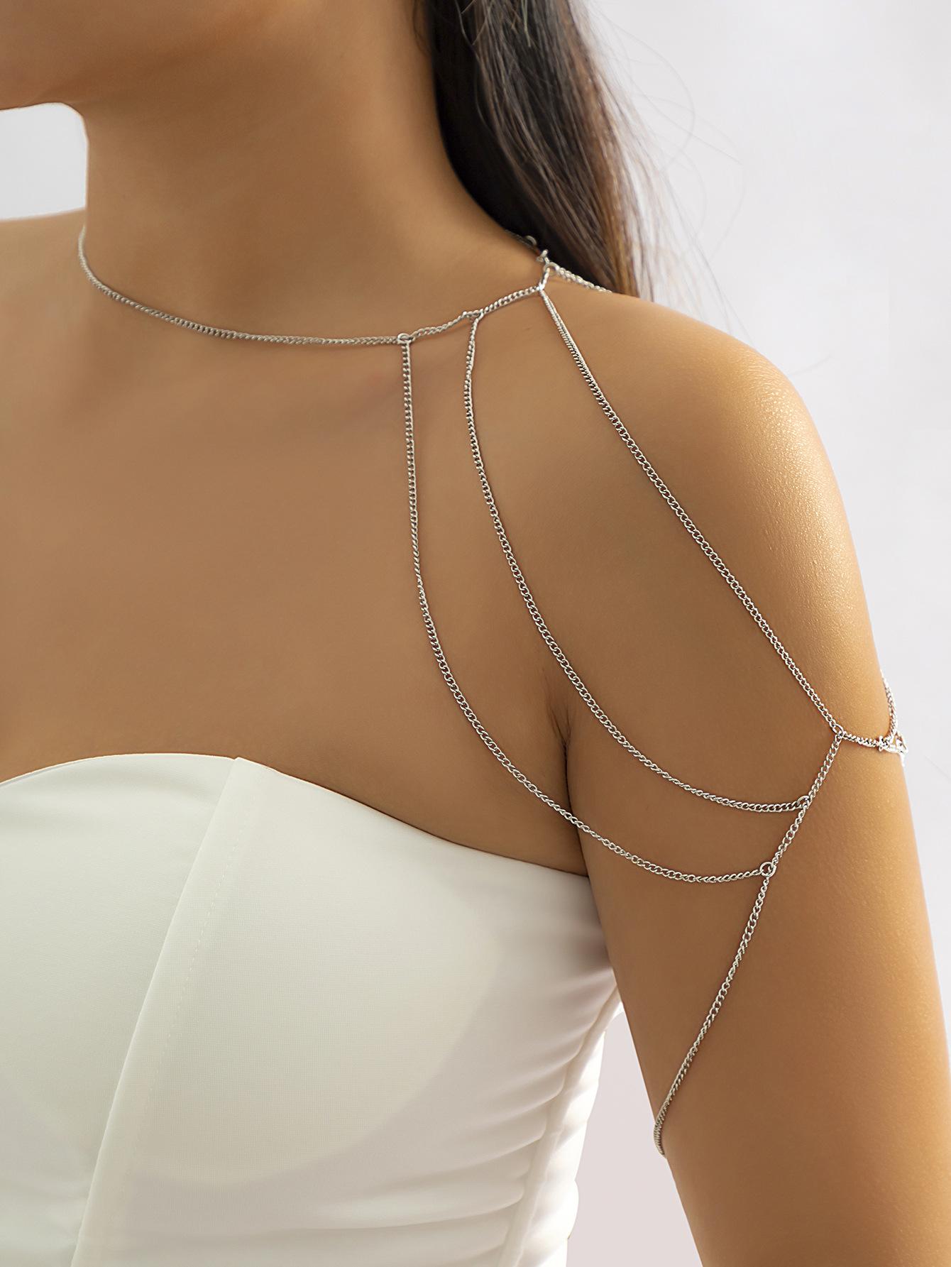 ドレス アクセサリー ショルダー チェーン ボディ チェーン