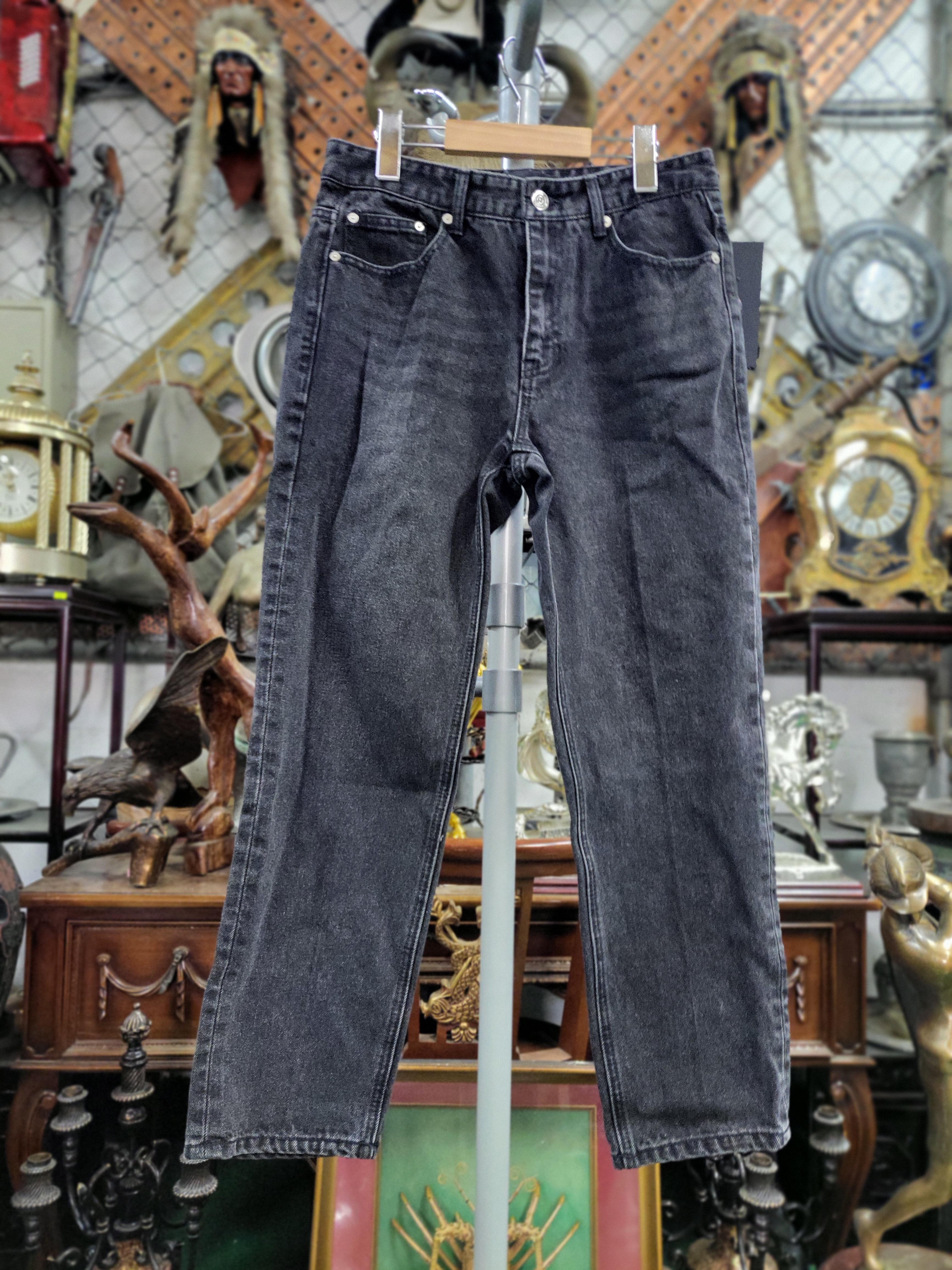 [무신사] 86 ROAD Tagged New Black Straight Jeans 30 Unisex Vintage Denim