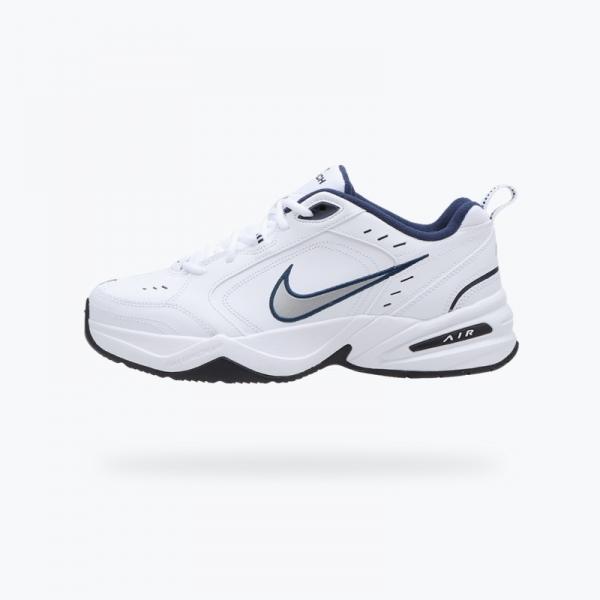 NIKE AIR MONARCH 4 415445 102 METALLIC SILVER WHITE