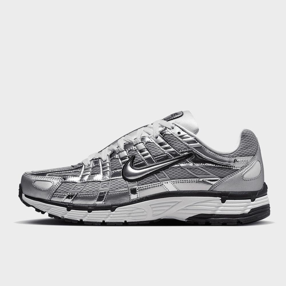 NIKE P-6000 SHOES CN0149 001 METALLIC SILVER & SAIL & BLACK