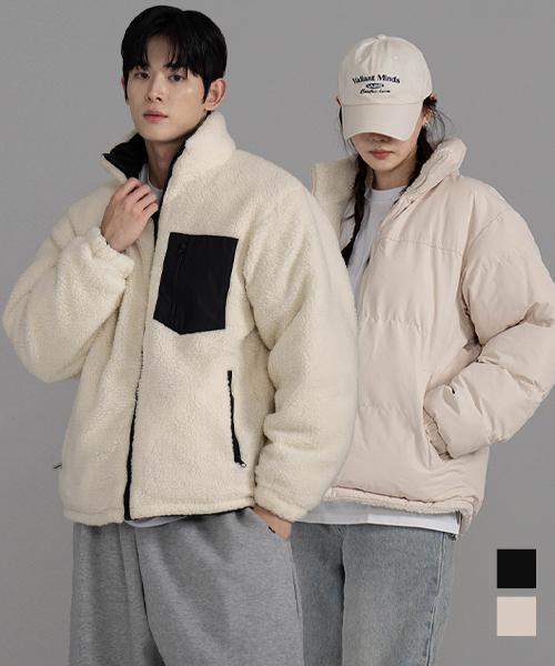[발리안트] リバーシブル 양털フリース パディングジャケット [2color] O2501