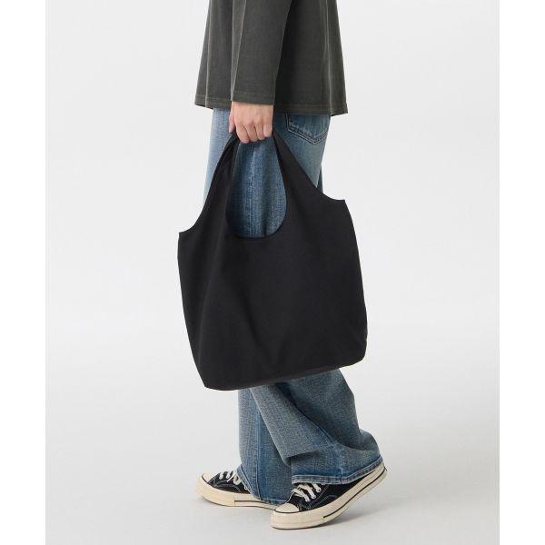 MUSINSA STANDARD Canvas Rounded Tote Bag Black 1624877