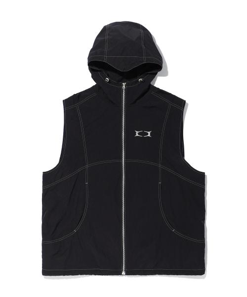 [크리틱] GLOSSY HOOD VEST BLACK CTVTEA001BK