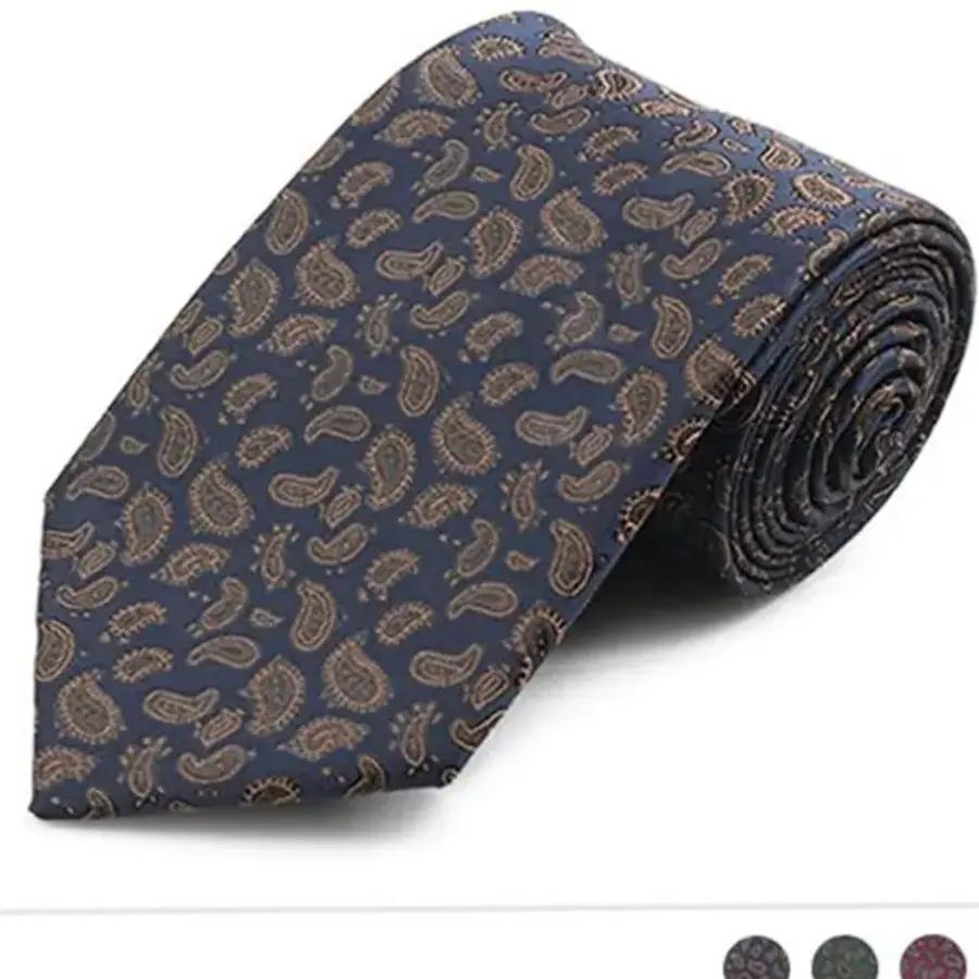 ペイズリーネクタイ クラシック ビジネス シルキー メンズネクタイ ギフト用 デイリールック アクセサリー オフィス