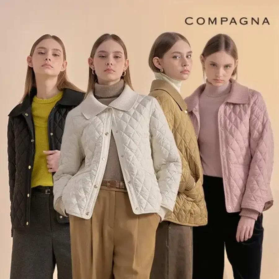 COMPAGNIA 25FW ウールニットカラートキルティングジャケット