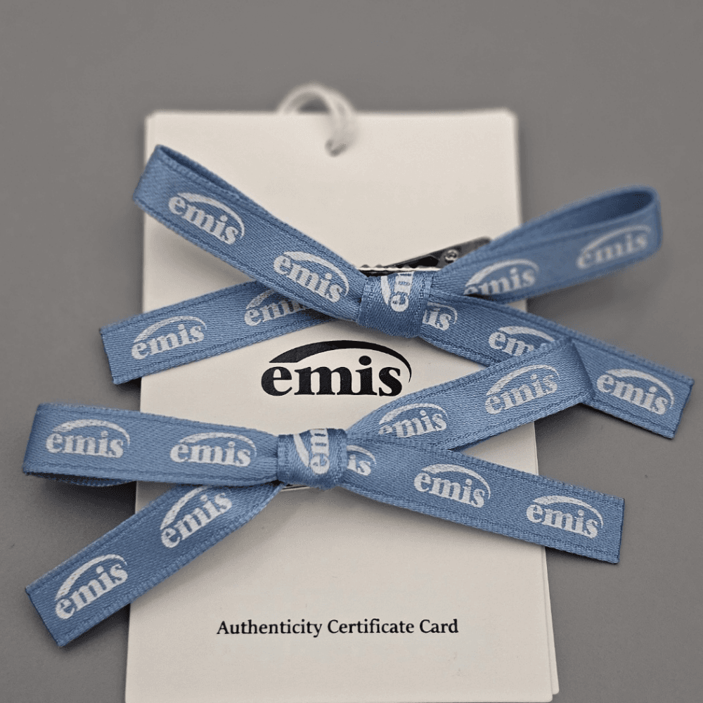 EMIS イミスヘアピン ニューロゴリボンヘアクリップ ブルー 国内配送