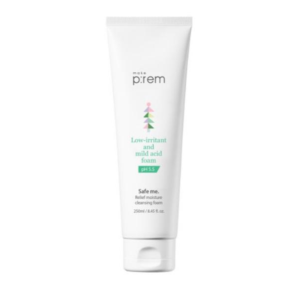 make:prem セーフミー リリーフ モイスチャー クレンジングフォーム 250ml, 1個