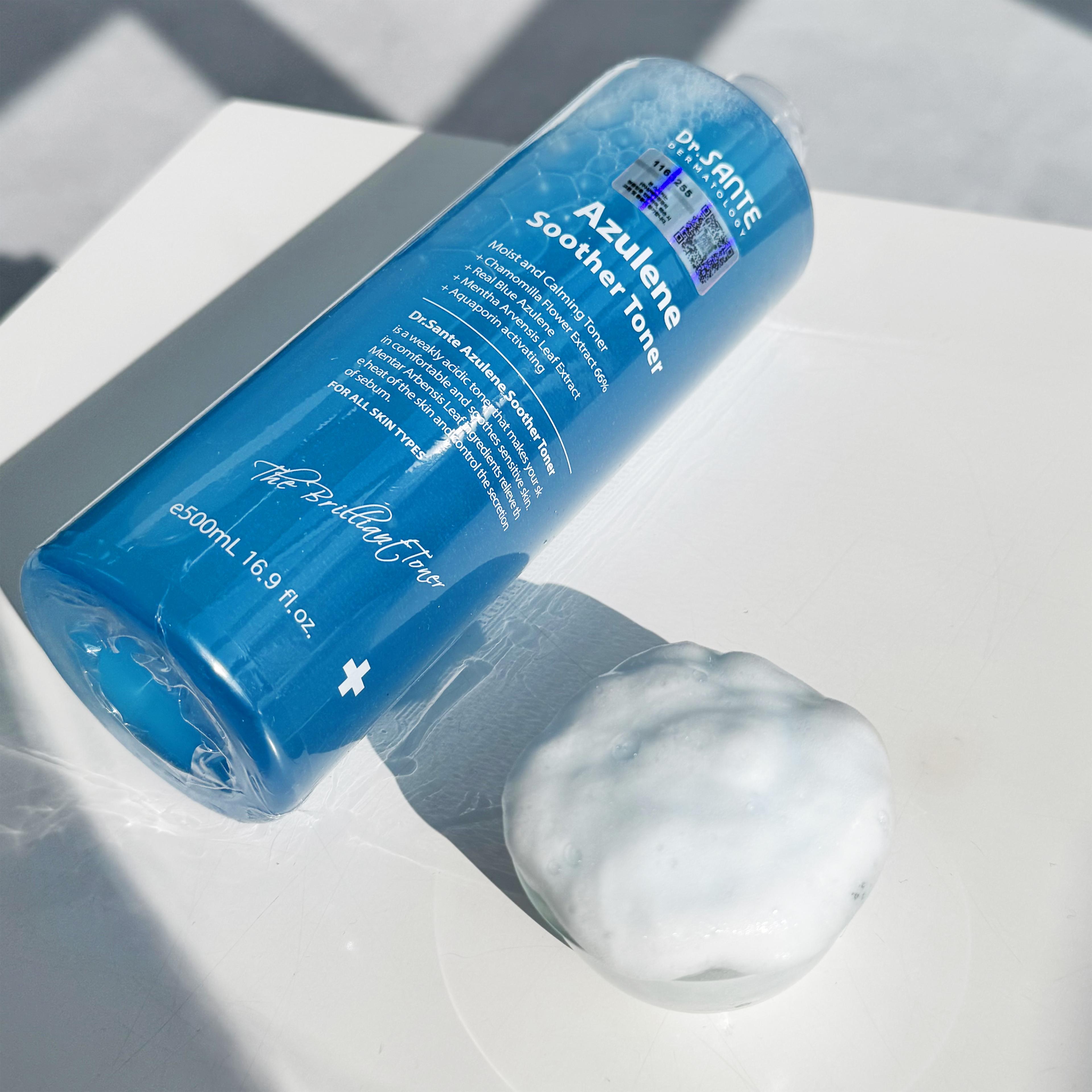 SANTE AZULENE Soothing Toner 500ml + ポンプ 大容量 皮膚科