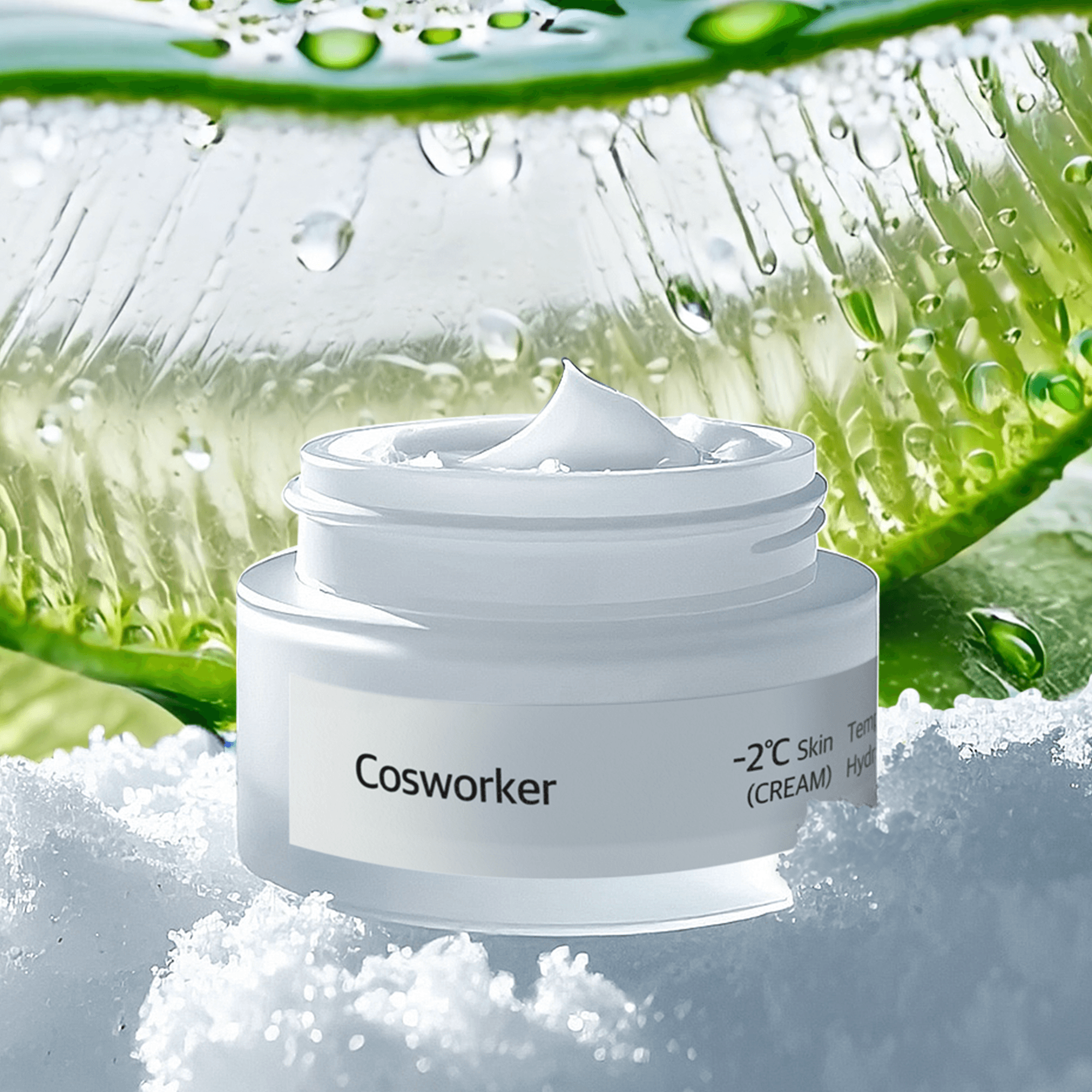 コスコーカー モイスチャライジングクリーム 美白 ナイアシンアミド スクワラン アロエ クリーム 50ml、1個