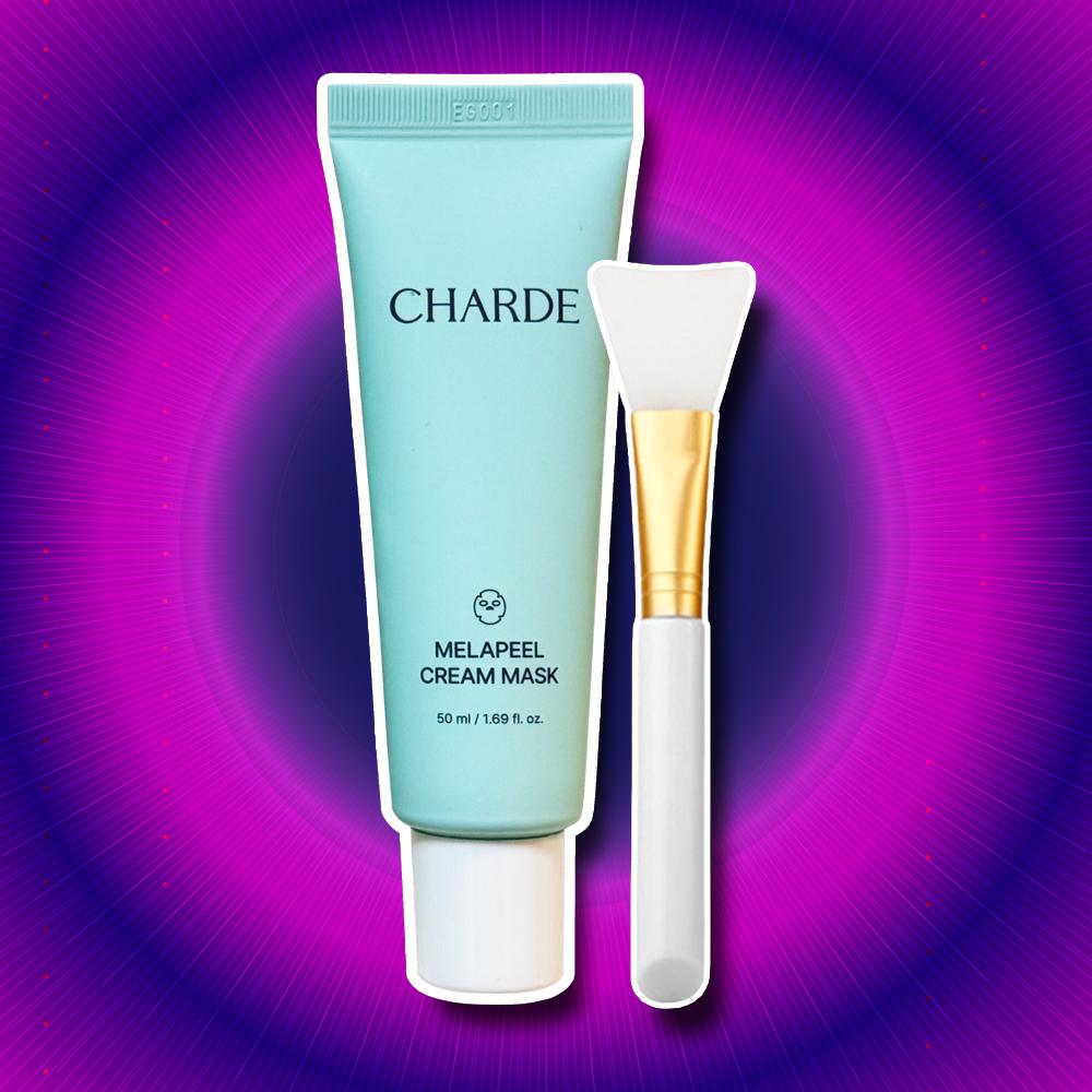 シャルト メラケア ピールクリーム マスクパック シミパック 剥がす肝斑パック メラニン 吸着ケア 自腹 1個 (+ブラシ)