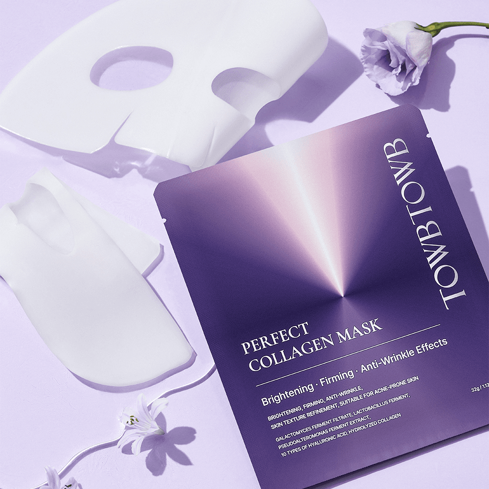 トブトブ コラーゲン マスクパック ゲル 保湿 顔 美白 リフティング 4枚