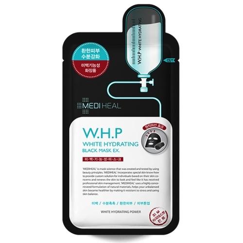 メディヒール W.H.P 美白 保湿 ブラックマスク EX 10枚, 1個