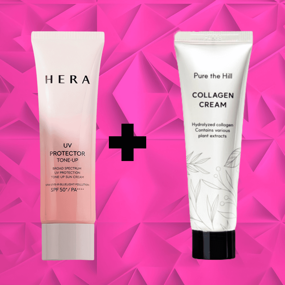 HERA UV プロテクター トーンアップ サンクリーム 40ml+うるつやコラーゲンクリーム50ml