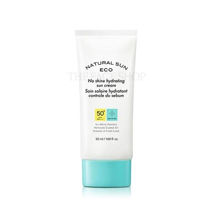ザフェイスショップ ナチュラル サン エコ 皮脂キャッチ スーディング サン 50ml(脂性肌用, SPF50+), 1個