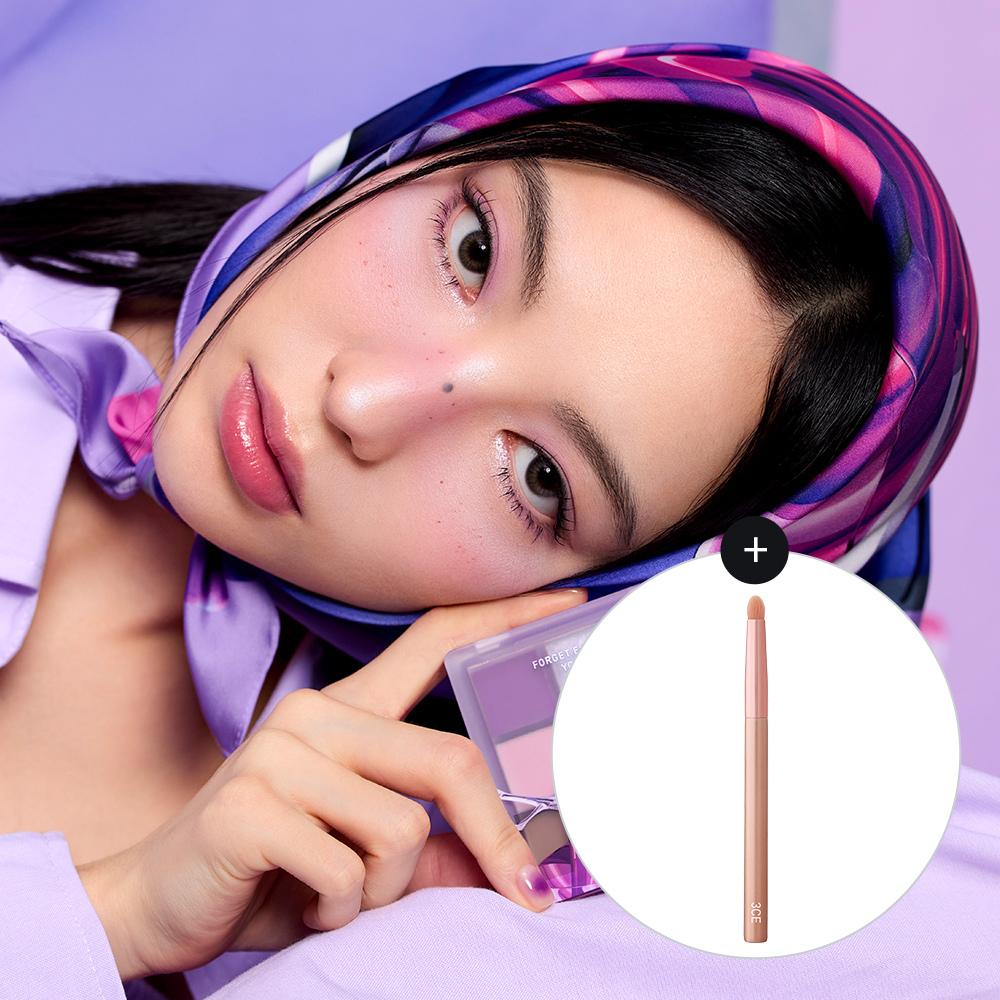 3CE 멀티 아이 컬러 팔레트+글로우 아이 포인트 브러쉬