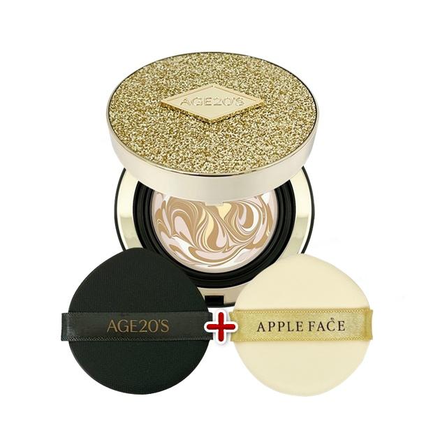 AGE 20's AGE20s アンプルパクト ラックス ゴールドエッセンスカバー 21号 本品+パフ 1枚 (ランダム)