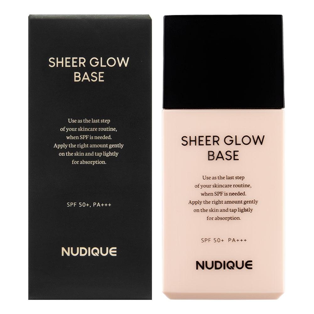 ヌディーク ウォーターグロウ メイクアップベース シアーグロウベース SPF50+ PA+++ 光彩 すっぴんクリーム ヌード/ベージュ 1個