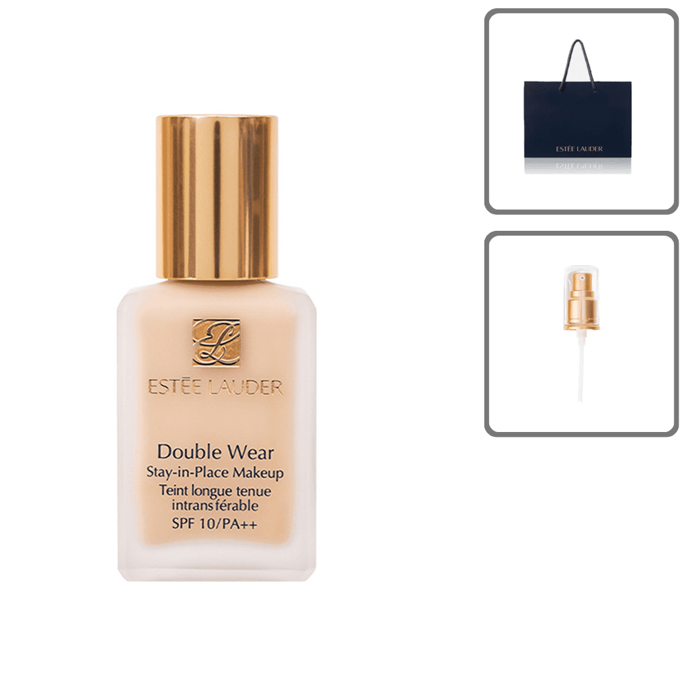 ESTĒE LAUDER Double Wear Foundation ポンプ付き 1W1 Bone, 30ml