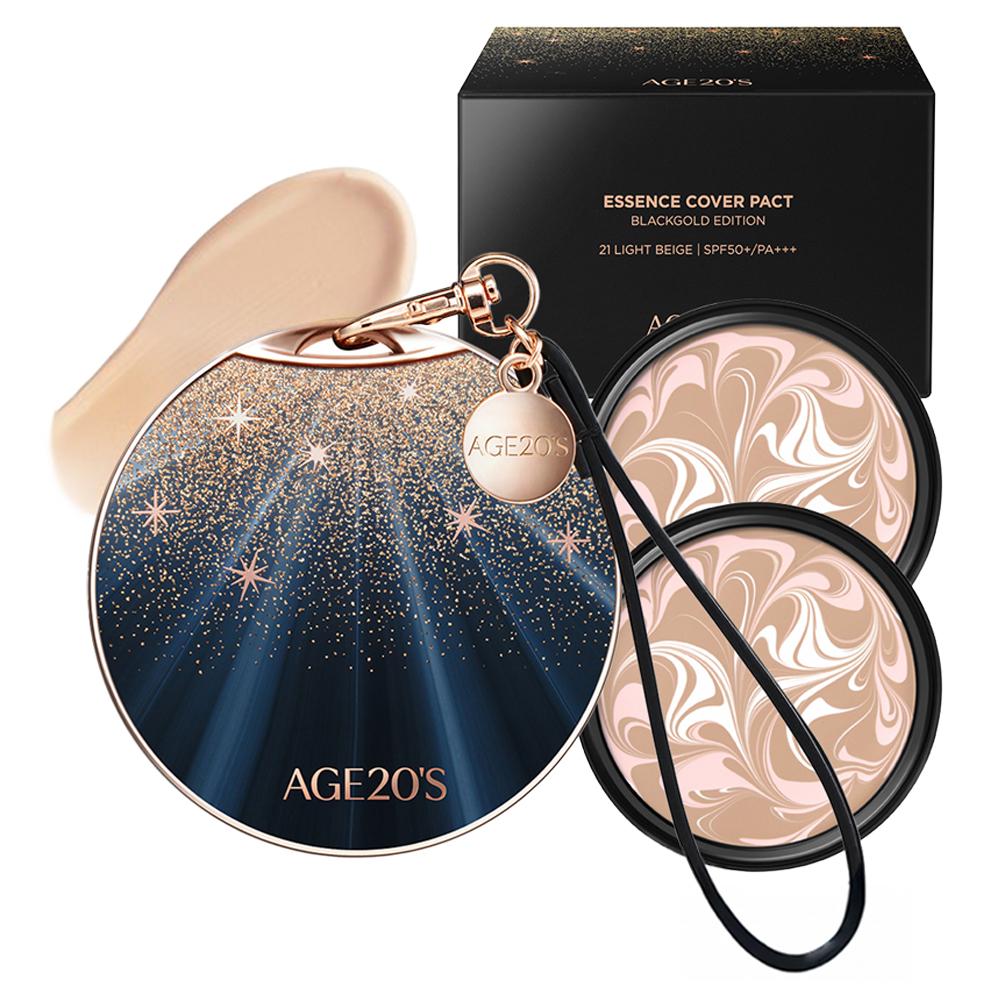 AGE20'S Black Gold Edition Pact Case + Refill 14g 2p
