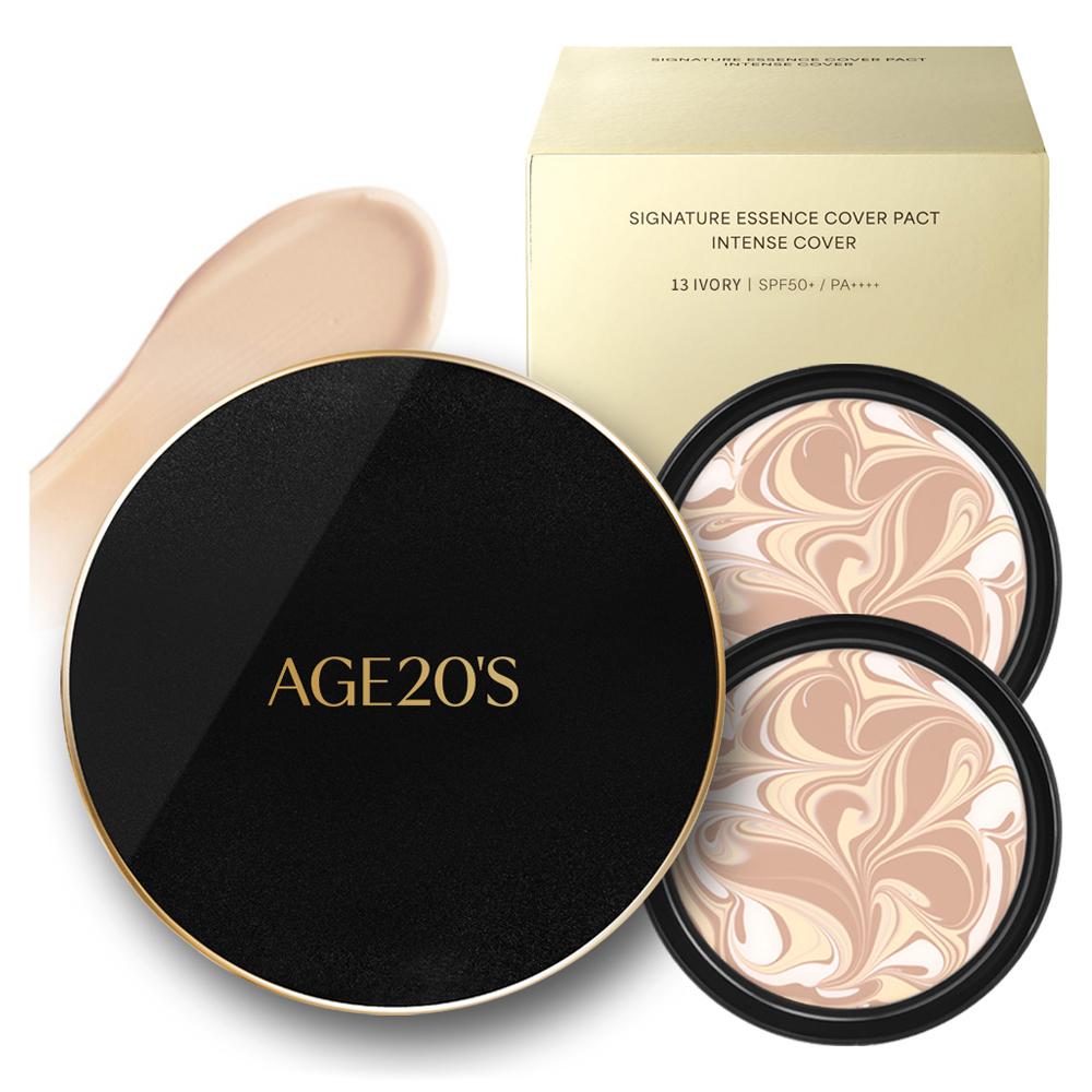 AGE20'S Signature Essence Cover Pact Intense Case + Refill 14g 2p Set