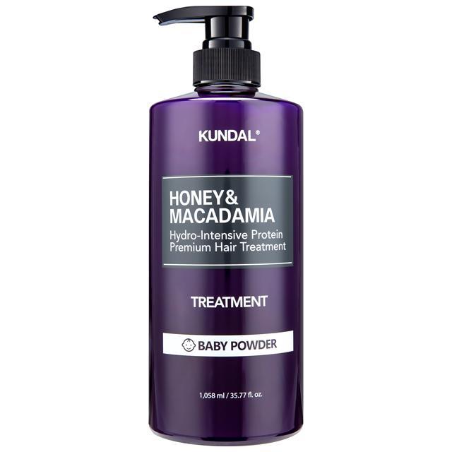 KUNDAL ハニー＆マカダミア ヘアトリートメント ベビーパウダーの香り、1.058L、2個