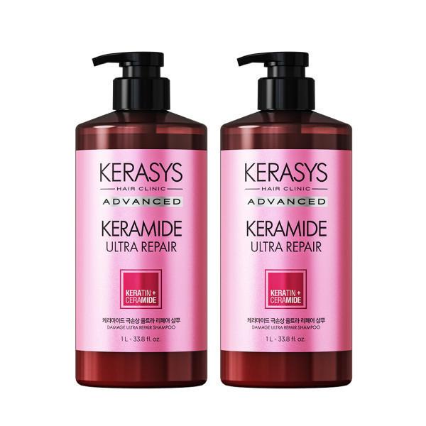 Aekyung (12%ポイント還元) Kerastase ケラマイド  severe damage/반곱슬 2種 シャンプー/トリートメント 1L 2個
