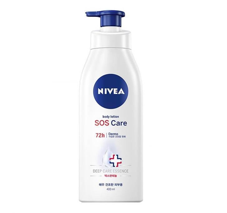 NIVEA（ニベア） SOSケア ボディローション ラベンダーの香り (乾燥肌), 400ml, 2個