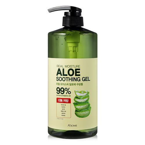 A.SOME リアルモイスチャー アロエ スージングジェル 1L, 3個