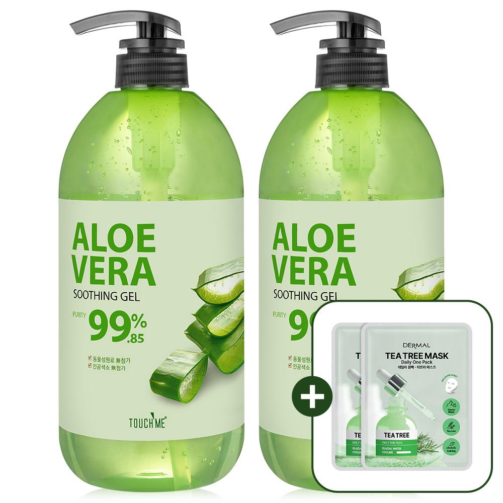 アロエ スーディングジェル アロエベラ 大容量 高保湿 男性 ボディローション 保湿剤+マスクパック 1L, 2個