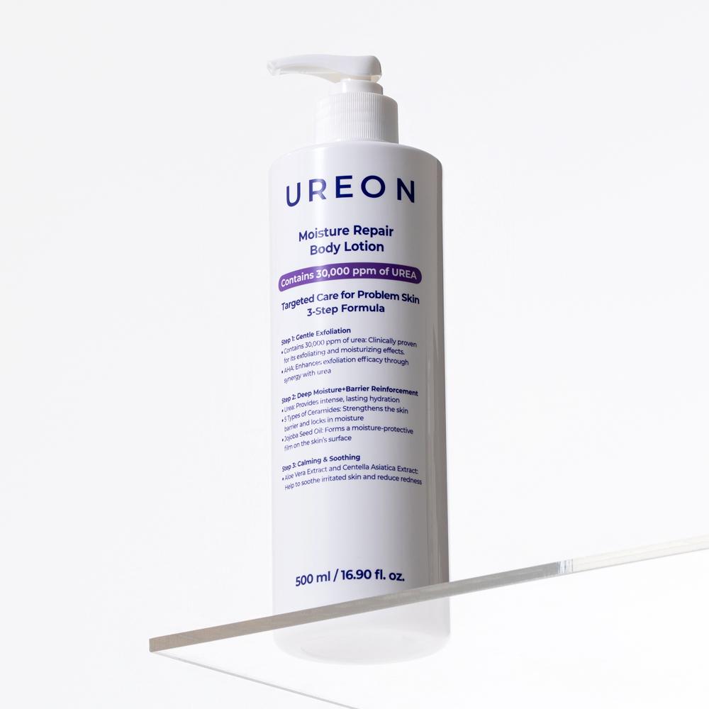 1秒吸収 200時間保湿 ウレア成分 ウレオン モイスチャー リペア ボディローション 500ml, 1個