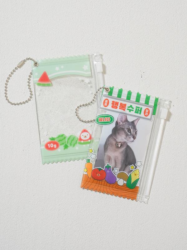 ダイソー 田舎の休暇 フォトカード ポーチ 2個入 1061270