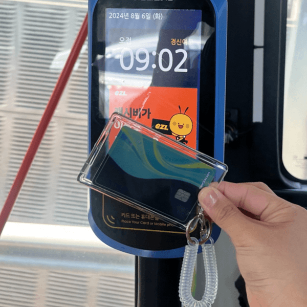 透明 ポトカホルダー スプリング ポトカホルダー キーリング 社員証 身分証明書