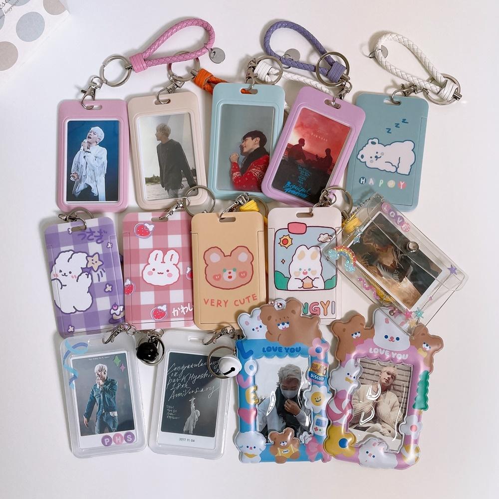 ポトカホルダー アイドル ポトカホルダー 保管 透明 キャラクター グッズ バッグキーリング 証明写真ホルダー