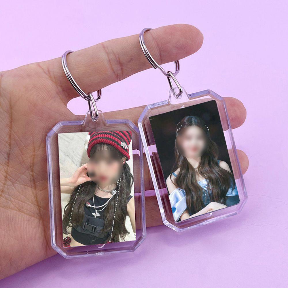 証明写真 フレーム キーリング アイドル 推し 証明写真 フレーム キーホルダー フォトカード ポカ ホルダー