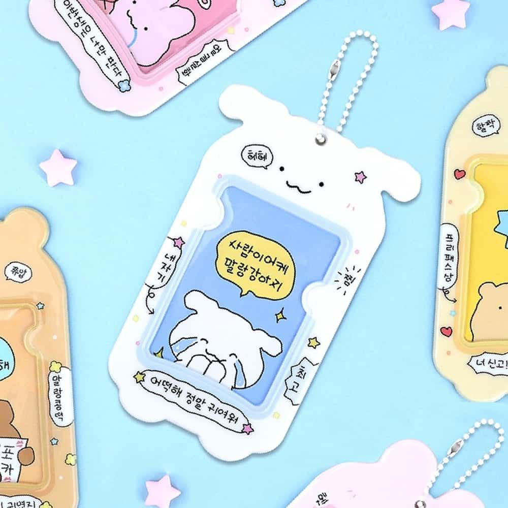 원포 주접킹2 フォトカードホルダー フォトカードキーリング ポカバインダー