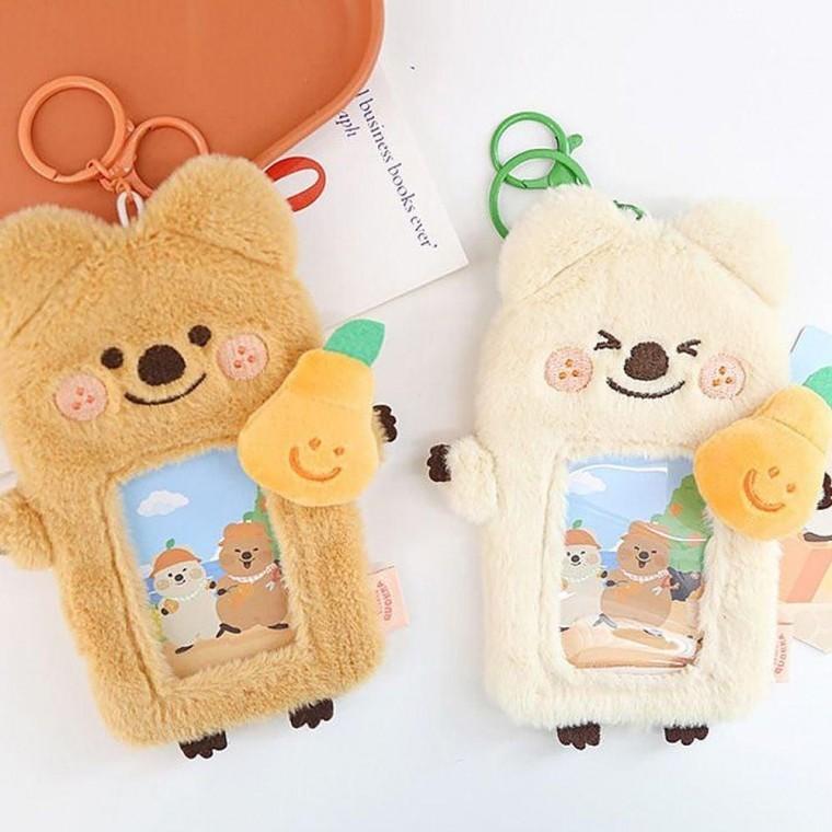 かわいい クォッカ ハルラボン フォトカードホルダー 1P キーリング キーホルダー