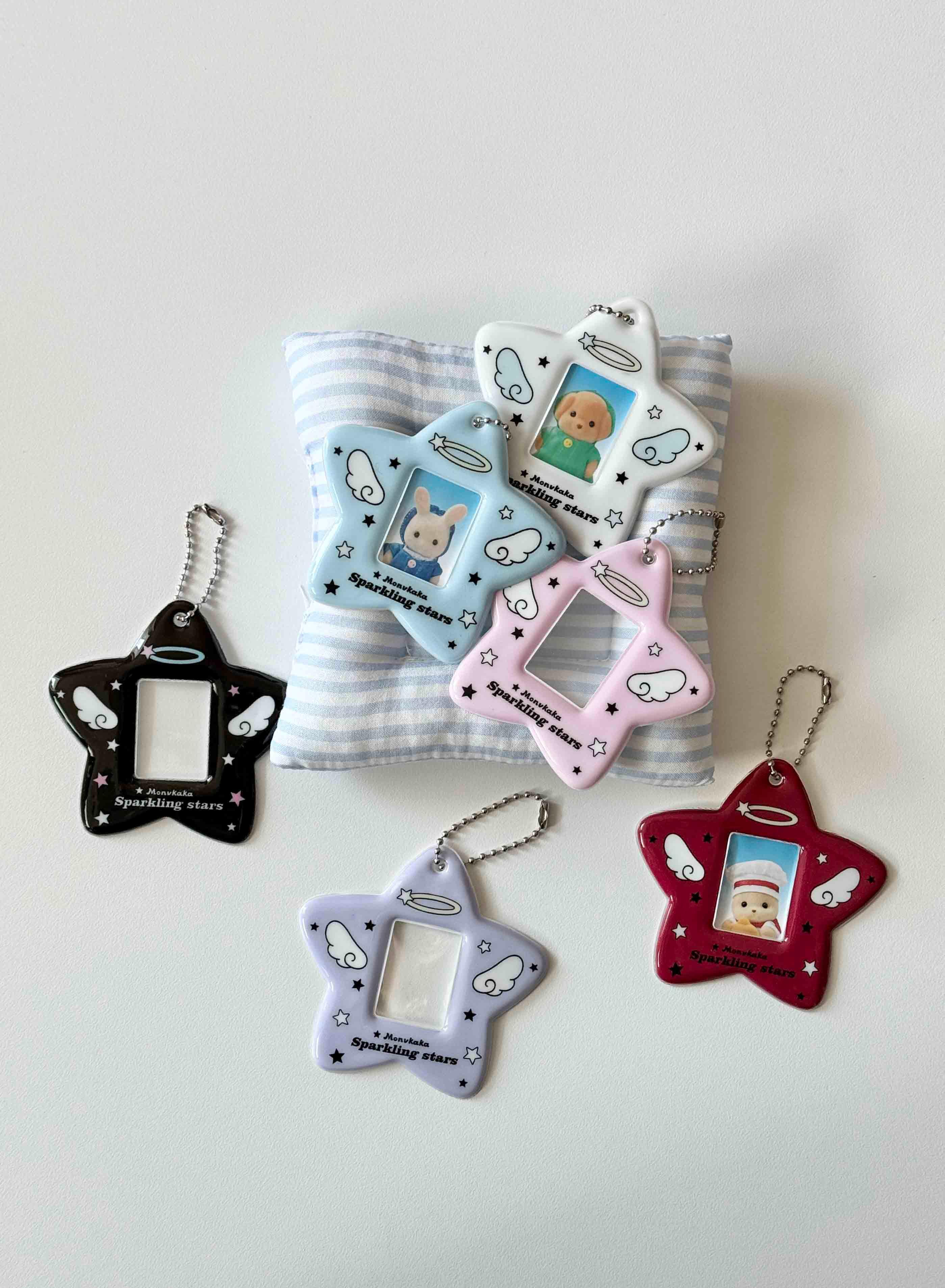 エンジェルウィング 天使の羽 証明写真フォトカードホルダー トップローダー スリーブキーリング