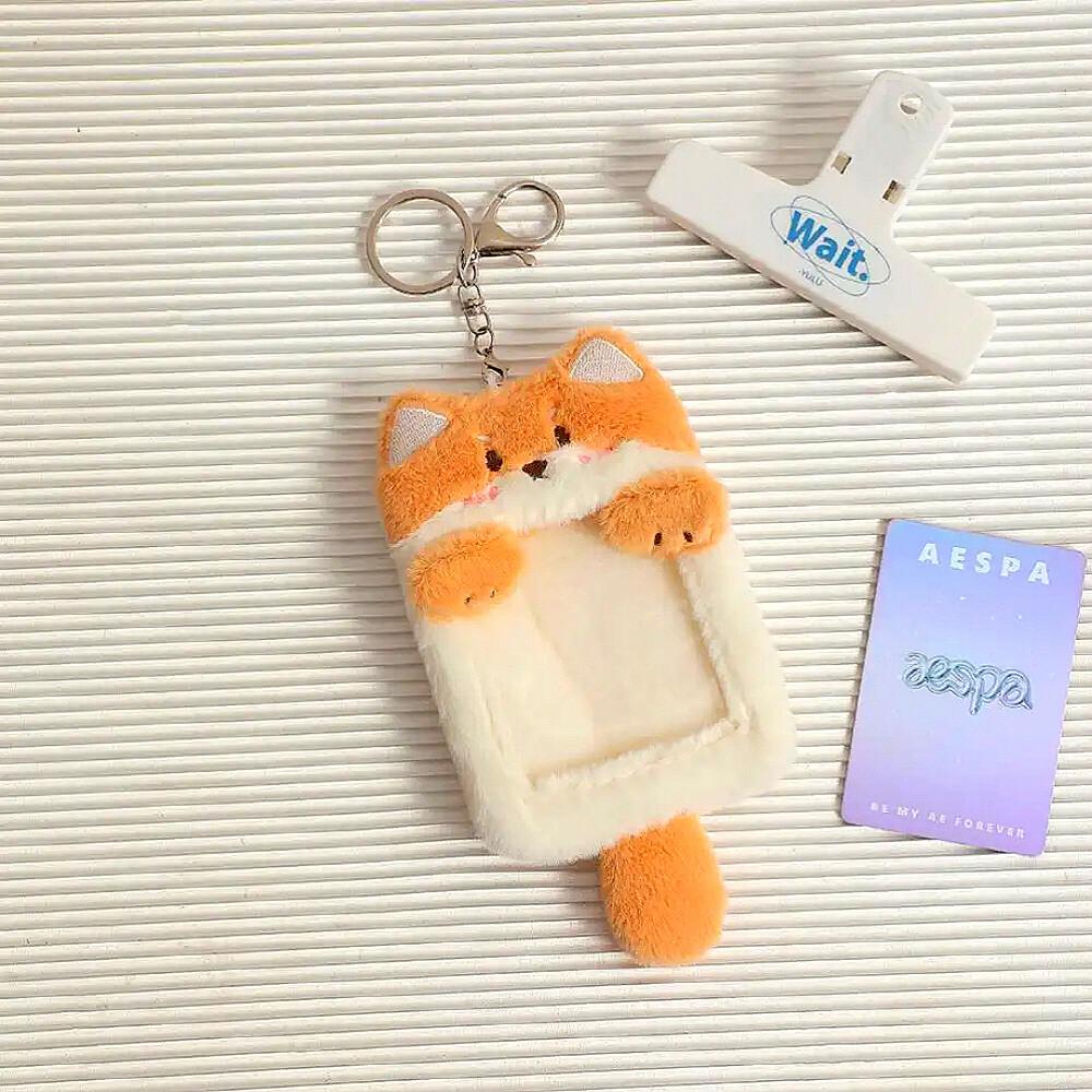 かわいい フォトカードホルダーキーリング キーリング ポカデコ ケース ポカバインダー キーリングぬいぐるみ