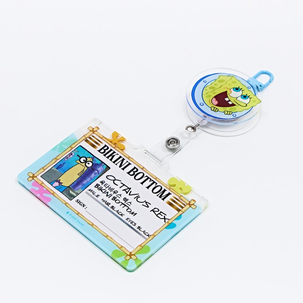 ダンコムマ スポンジ・ボブ ビキニシティ住民証 フォトカードホルダーキーリング セット